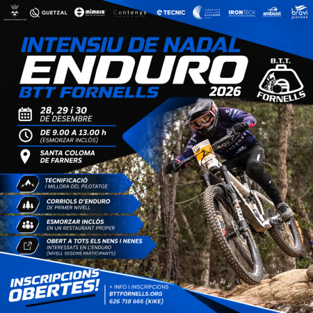Cartell de l’Intensiu de Nadal d’Enduro 2026